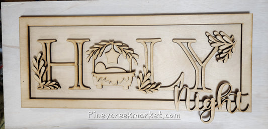 Holy night Frames sign