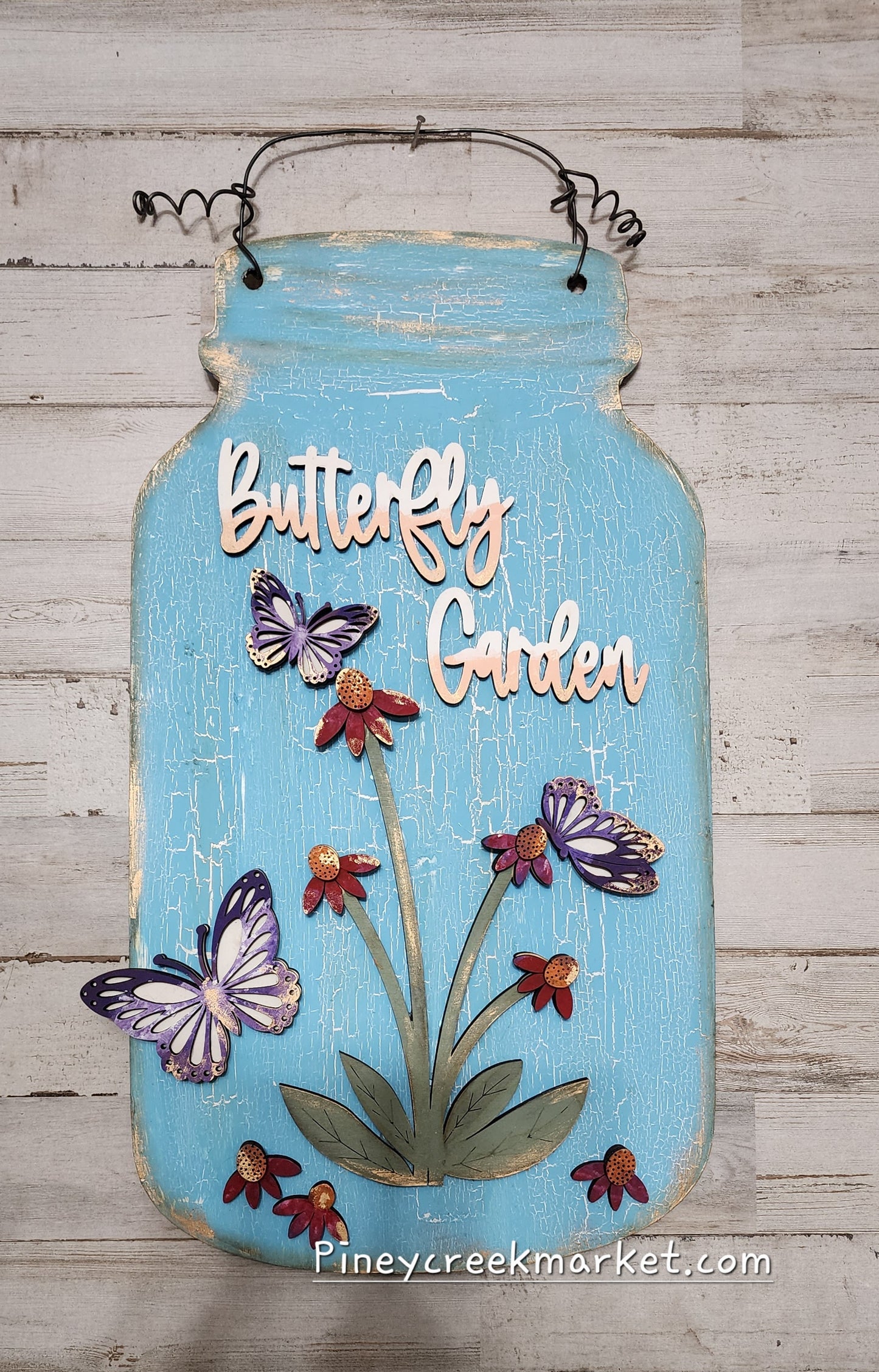 Mason Jar Butterfly Garden