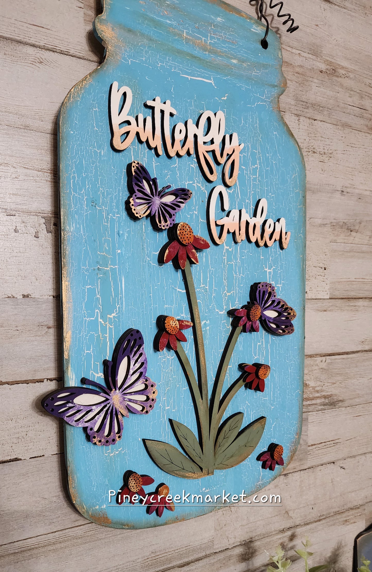 Mason Jar Butterfly Garden