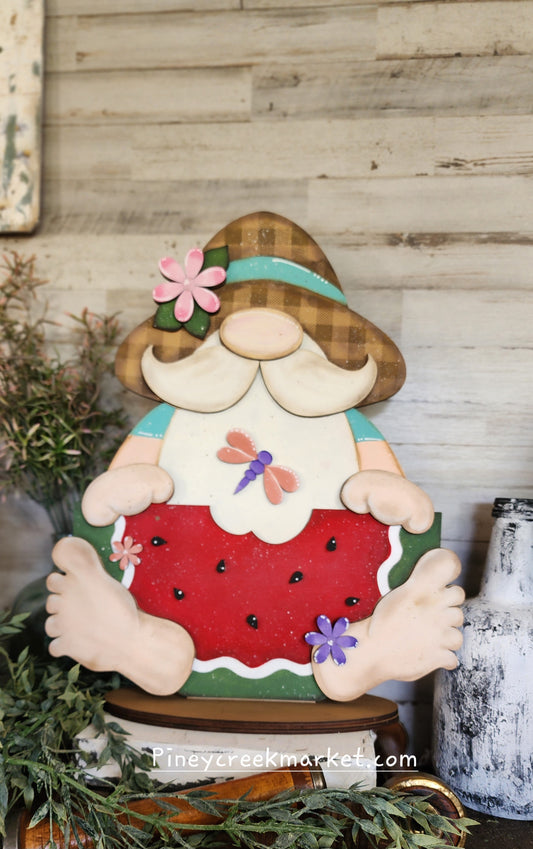 Watermelon Summer Gnome