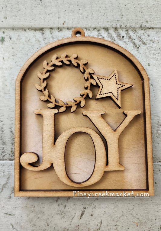 JOY Ornament arch shaped