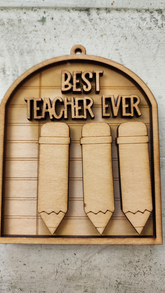 Best Teacher Ever Ornament