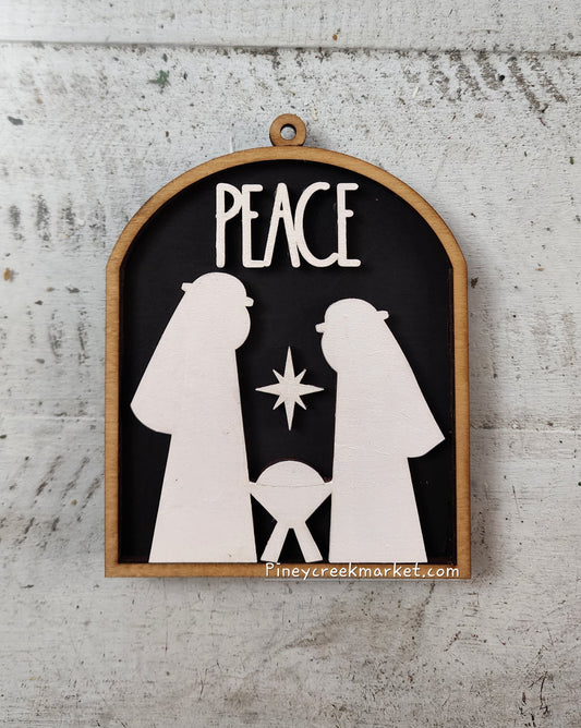 Peace Ornament arch shaped