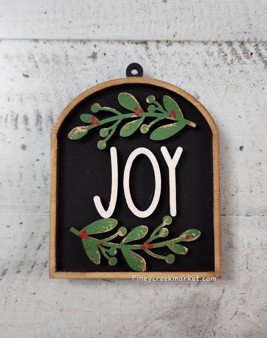 Joy Ornament arch shaped
