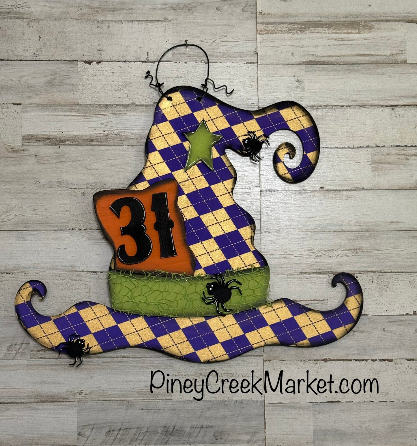 Witch’s Hat October 31 Halloween door hanger!