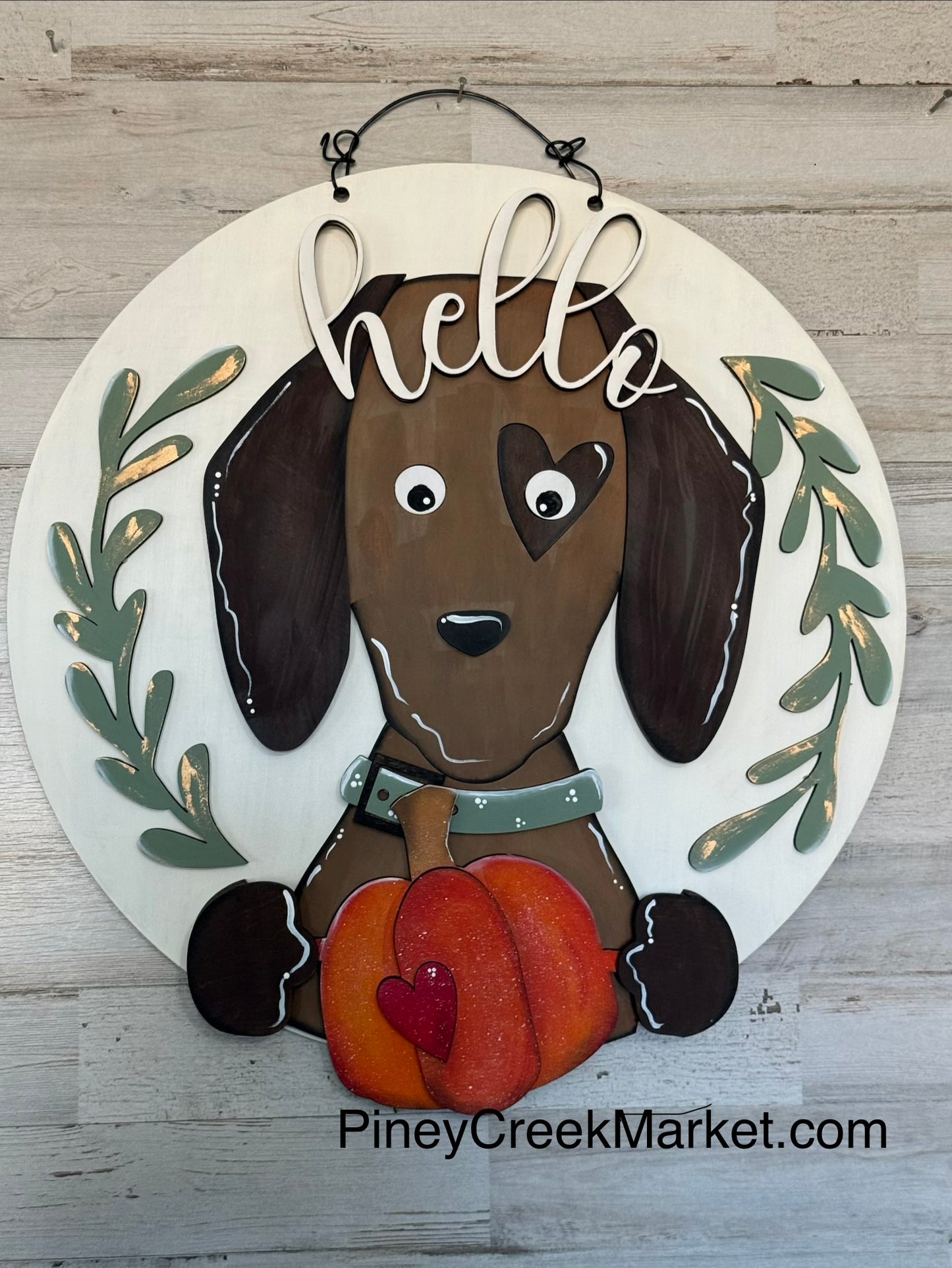 Dog interchangeable door/wall hanger!