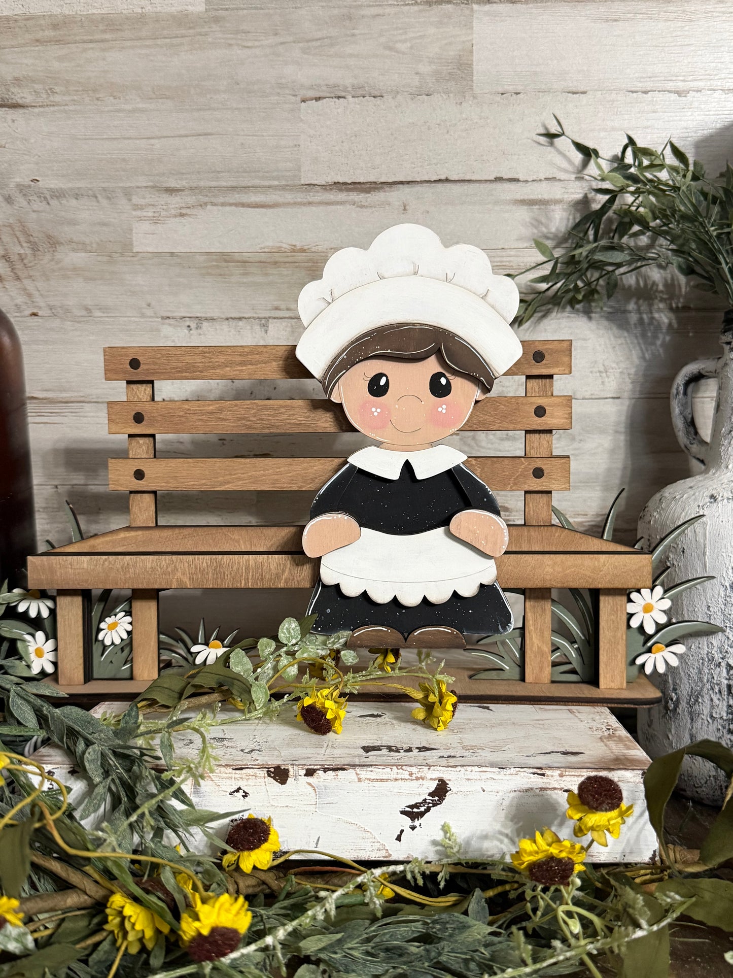 Pilgrim lady Thanksgiving
