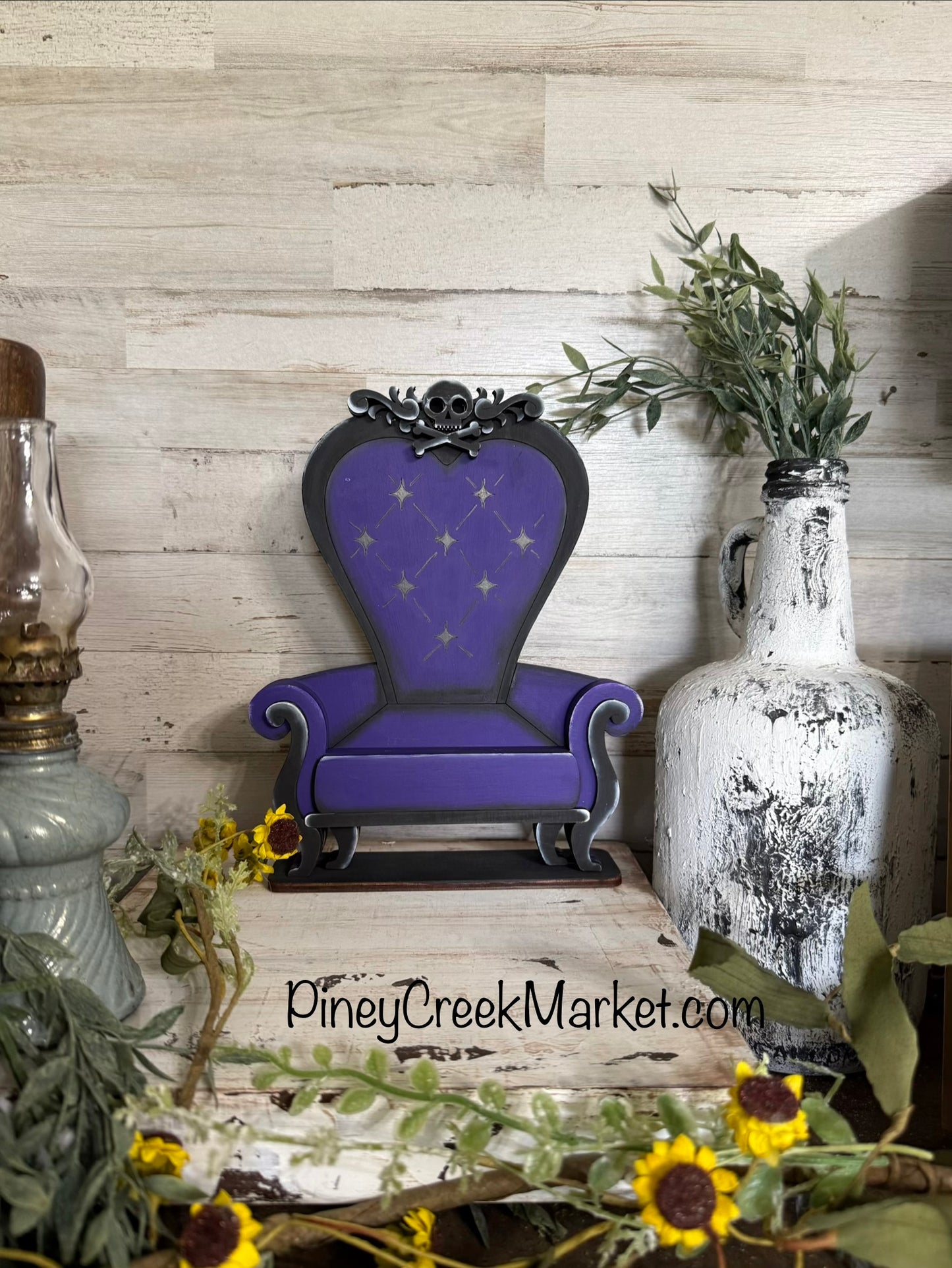Halloween Sweetie Witch and her Purple Chair