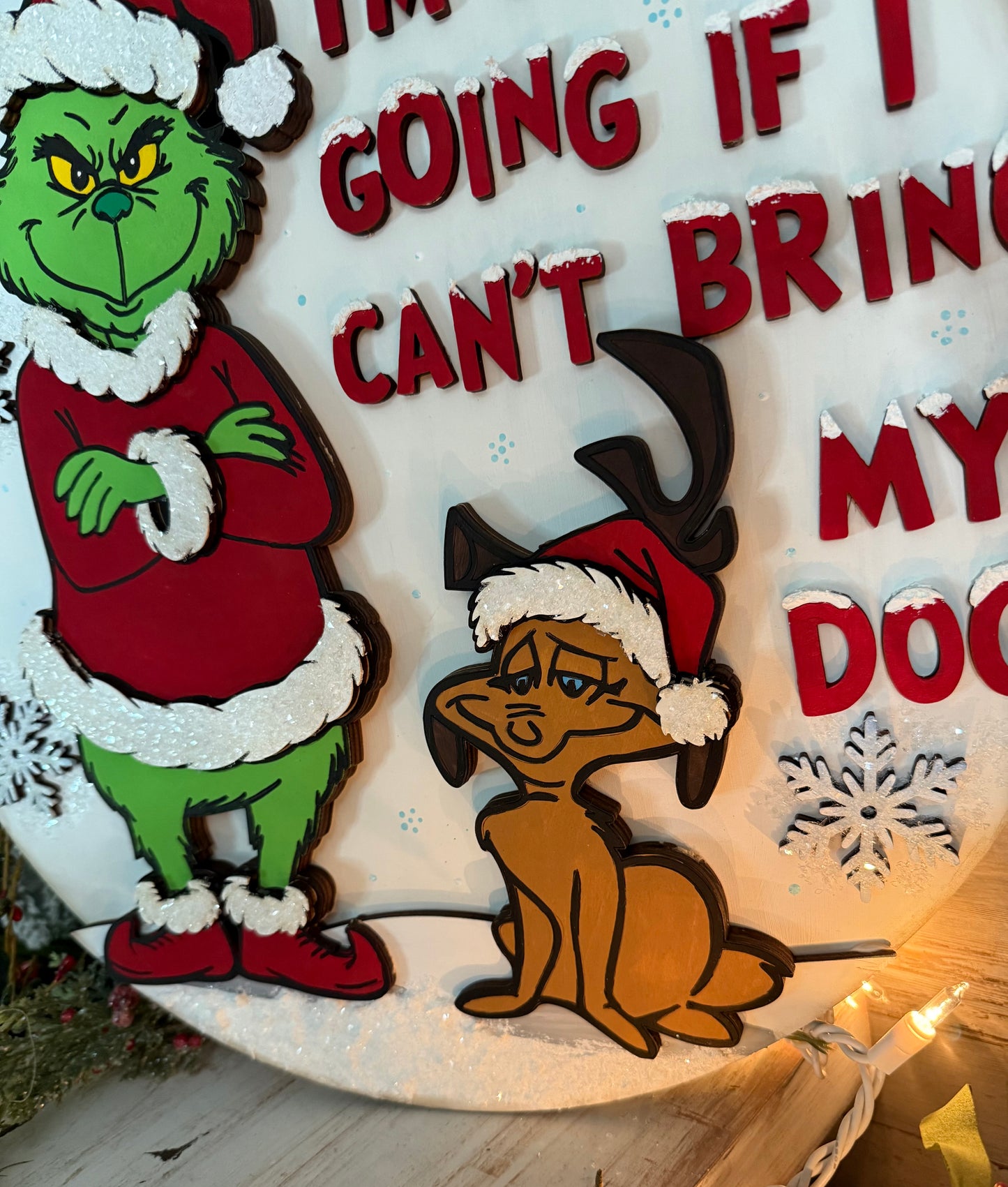 This green guy is not going without his Dog🎄