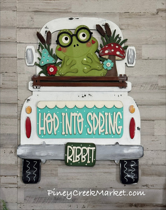 24 inch TRUCK add-on Hop into Spring with this cute Frog & Mushrooms 🍄