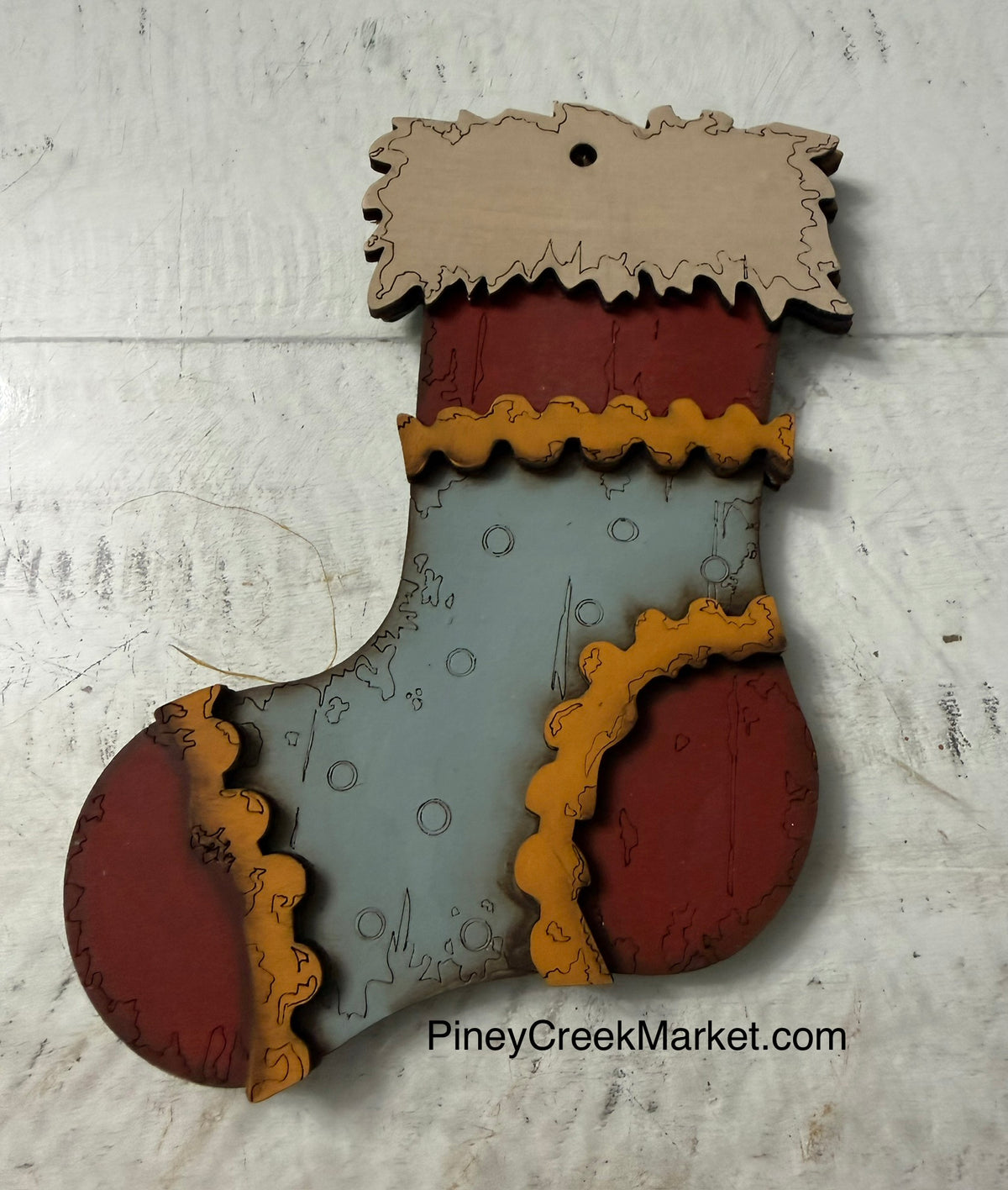 Set of 3 patchwork Christmas Stockings