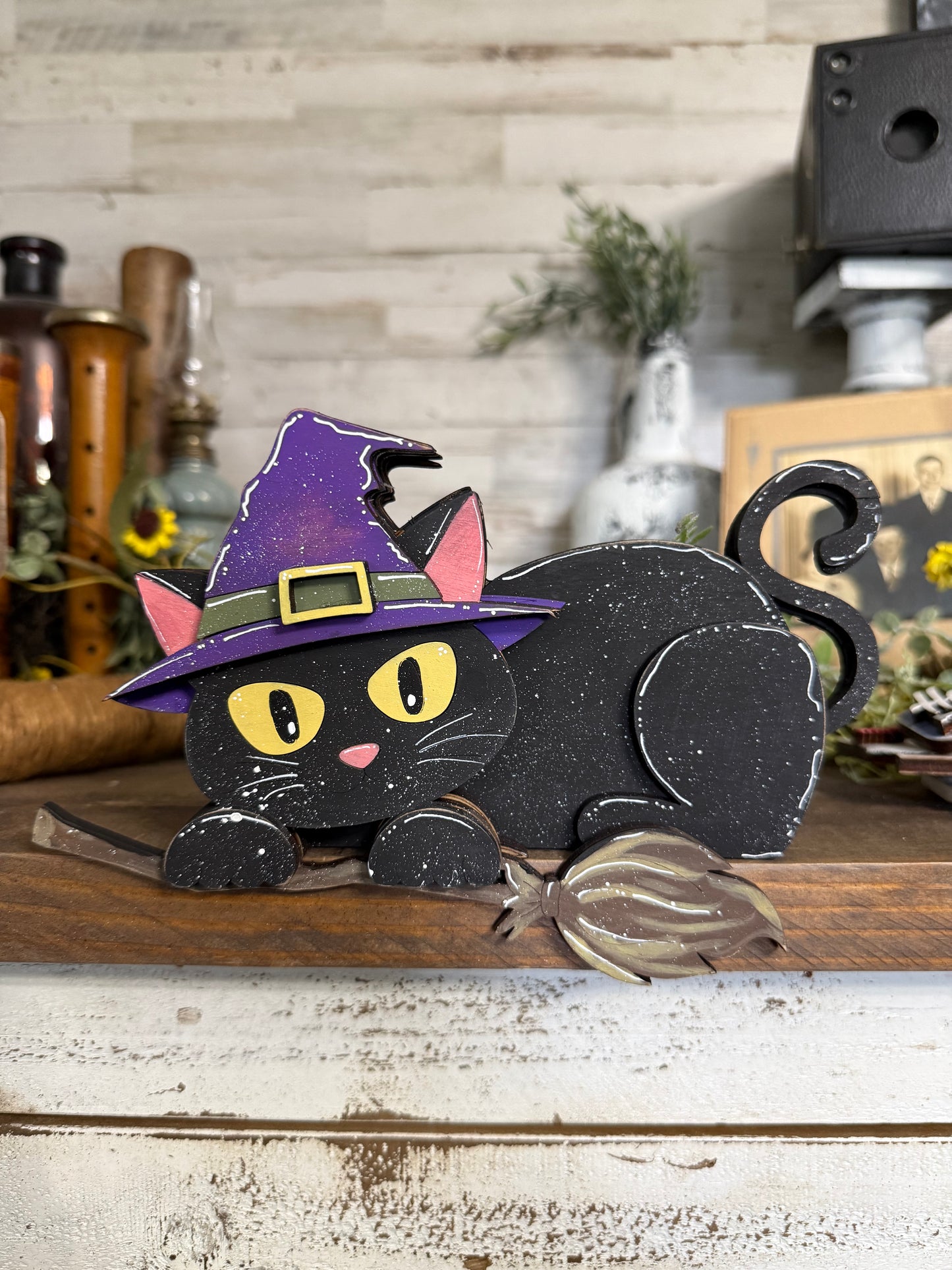 Halloween Cat shelf hanger!