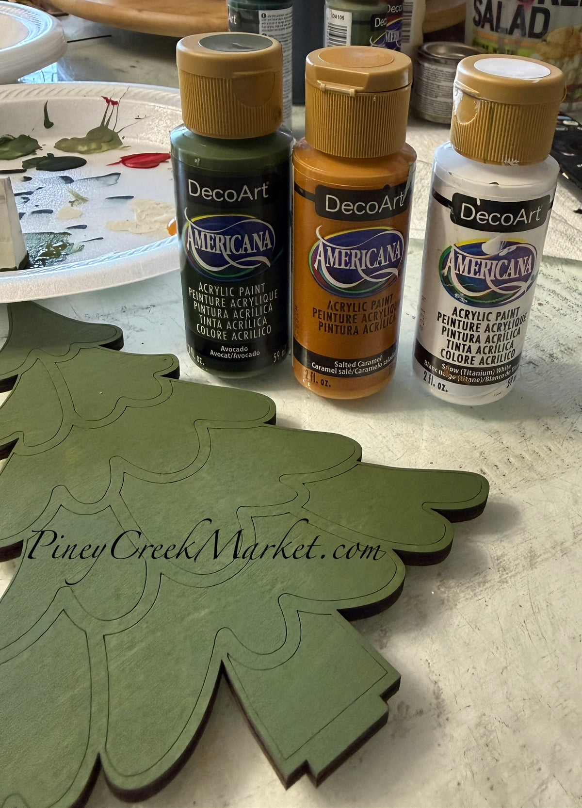 Set of 3 patchwork Christmas trees 🌲