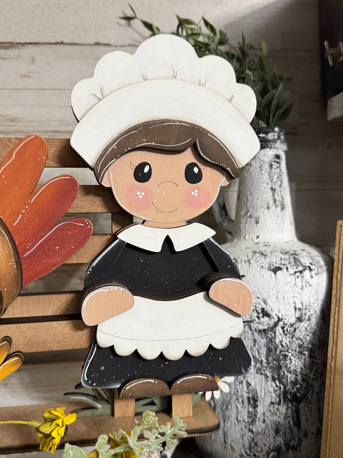 Pilgrim lady Thanksgiving