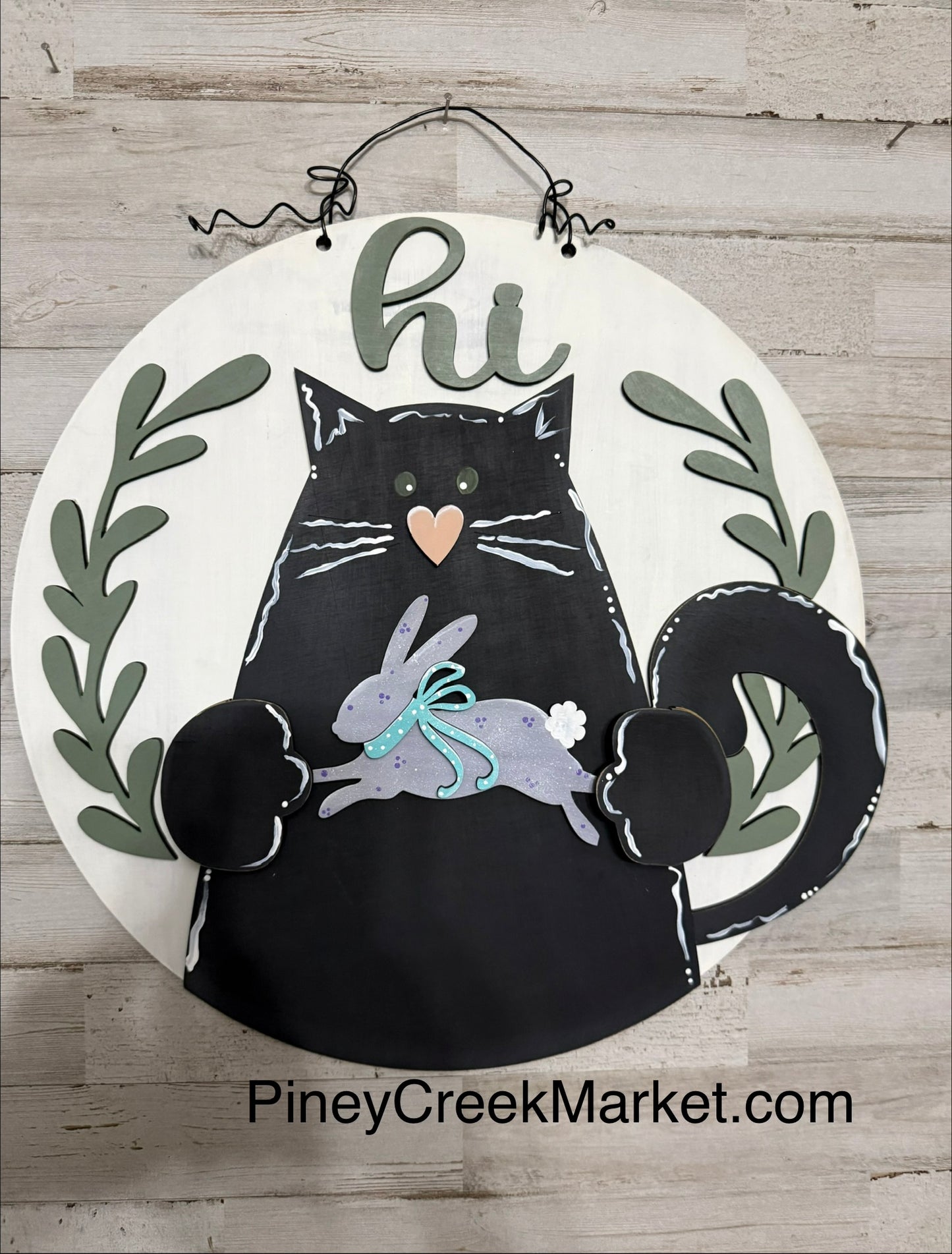 Cute cat interchangeable door/wall hanger!