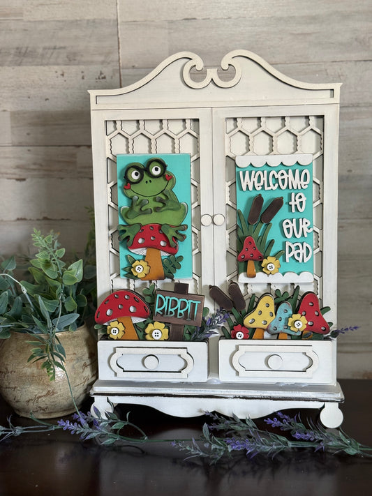 Frog and Mushrooms ! inserts for the New Cabinet !! (other inserts available)