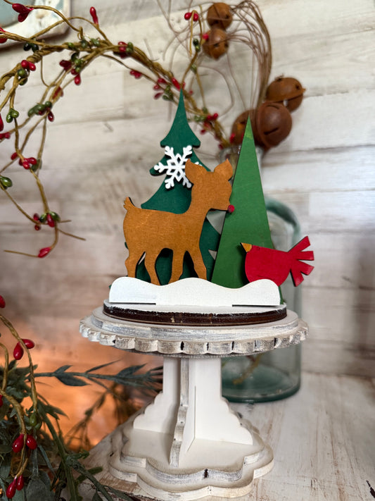 Christmas insert ONLY for small pedestal