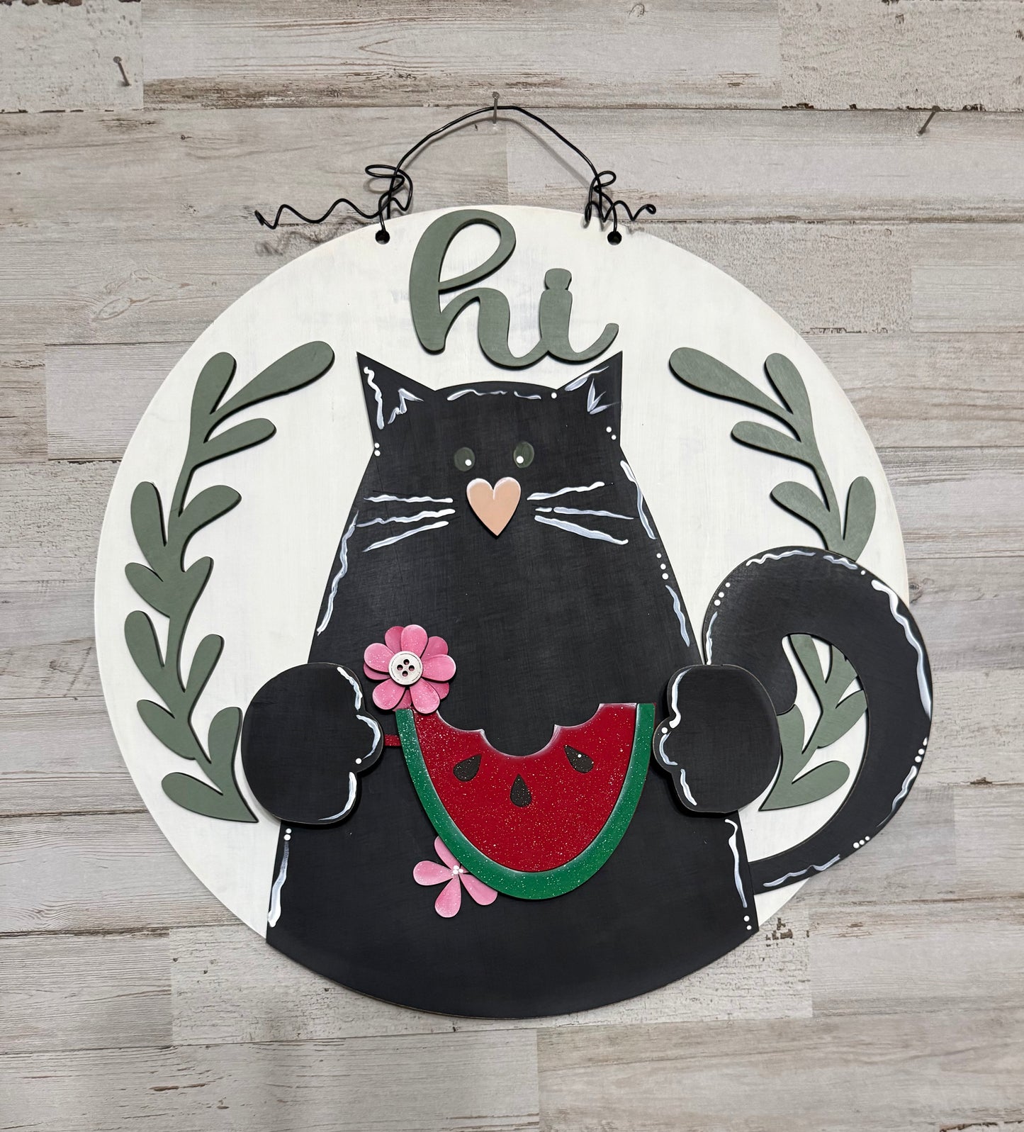 Cute cat interchangeable door/wall hanger!