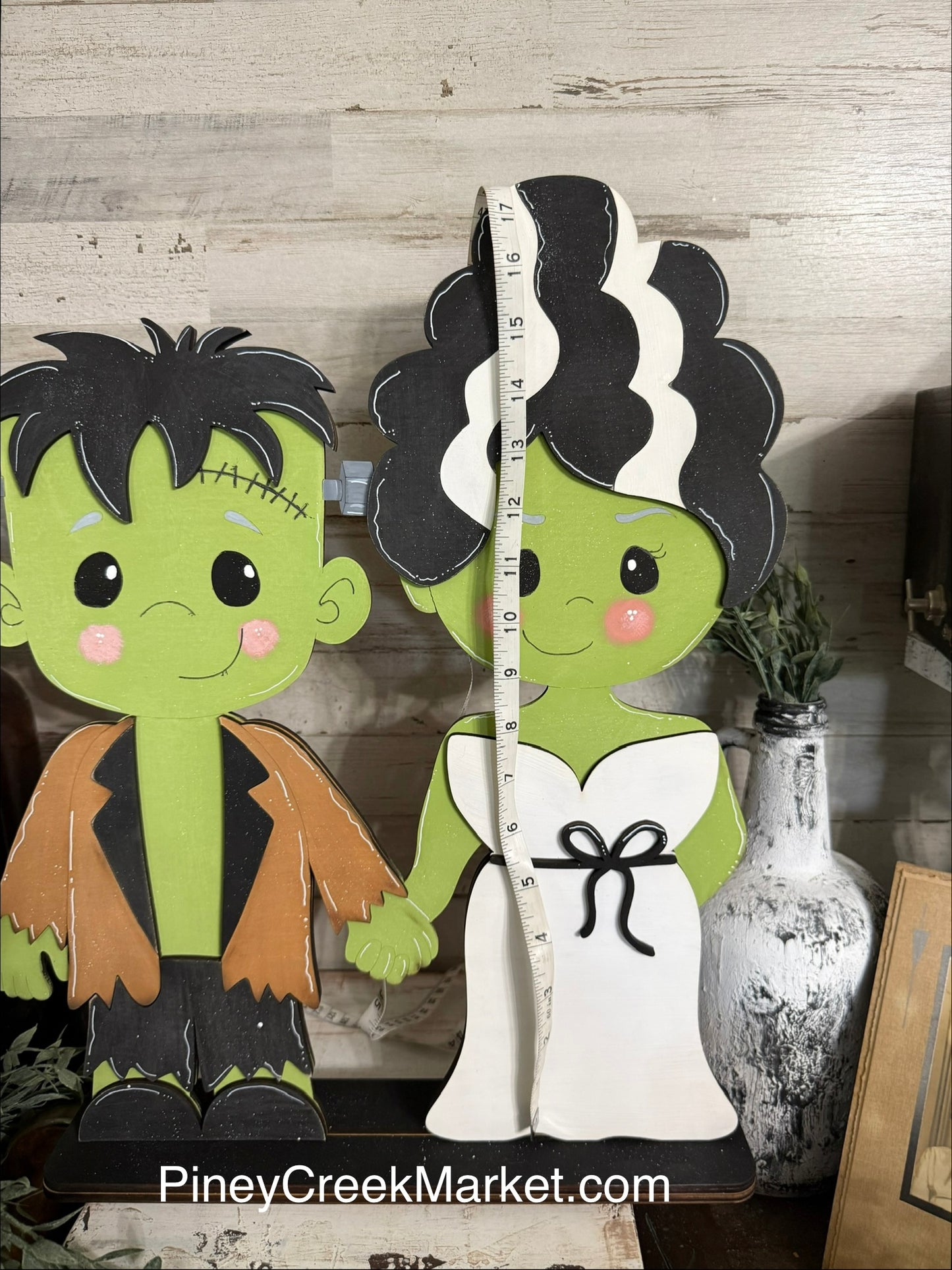 Frankenstein and his Bride Large PORCH SIZE