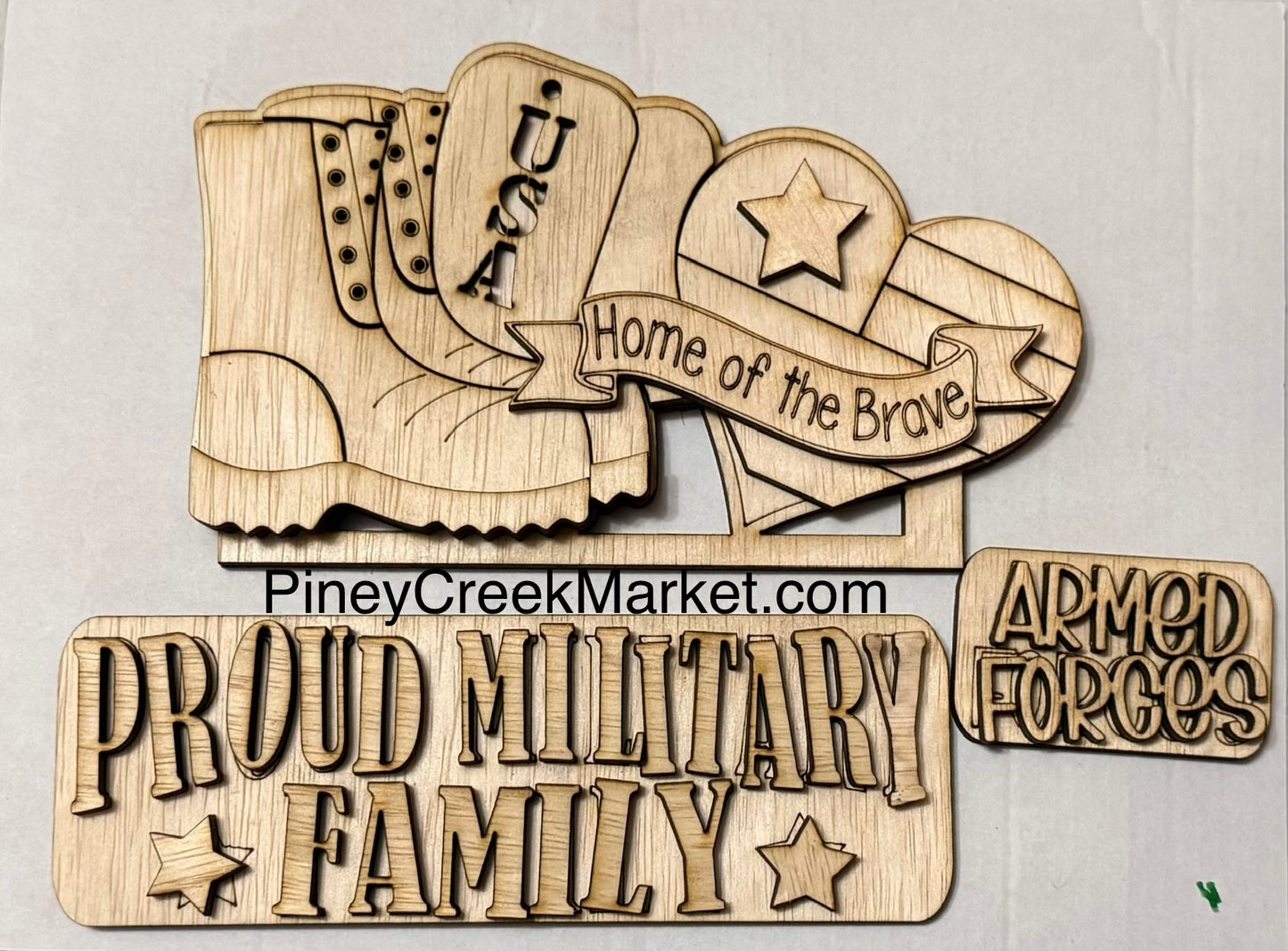 Vintage Truck (table top kit or hanging)add-on fits 12 inch truck Military