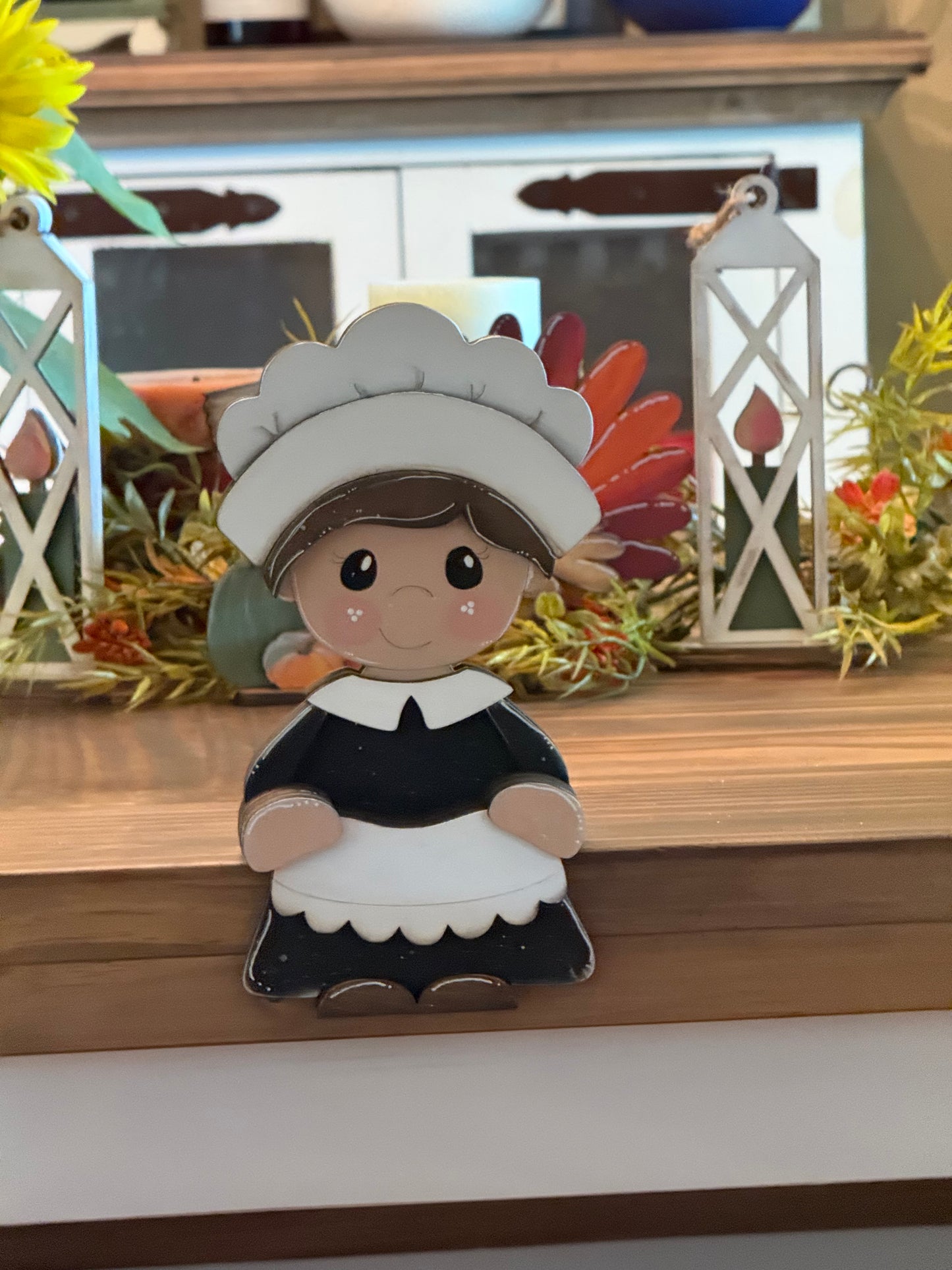 Pilgrim lady Thanksgiving