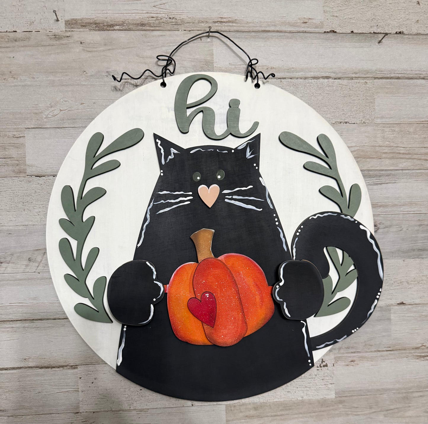Cute cat interchangeable door/wall hanger!