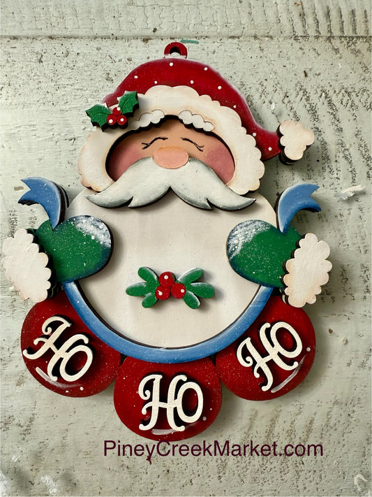 Santa! Ho Ho Ho Christmas Ornaments