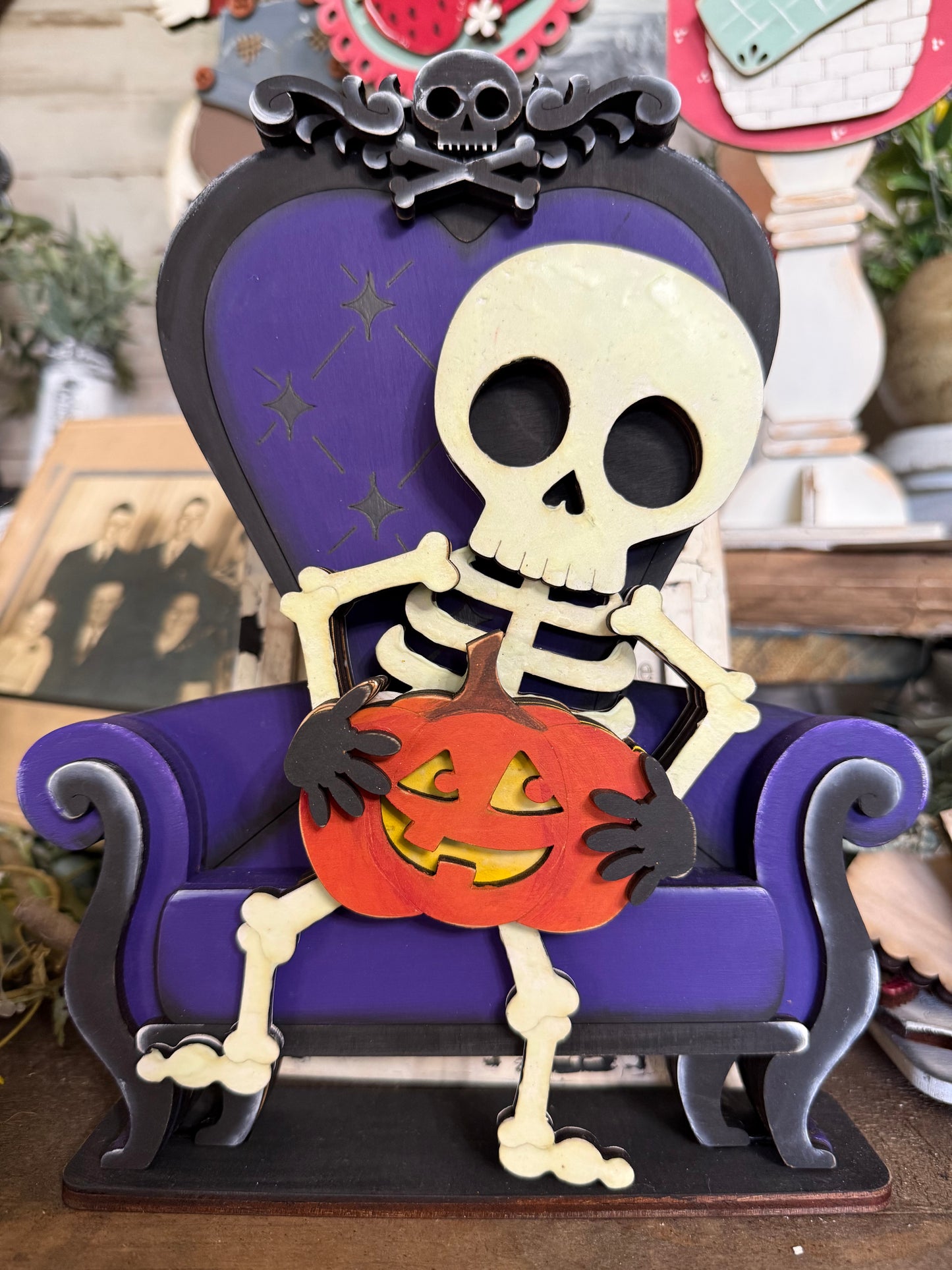 Skeleton shelf hanger!💀