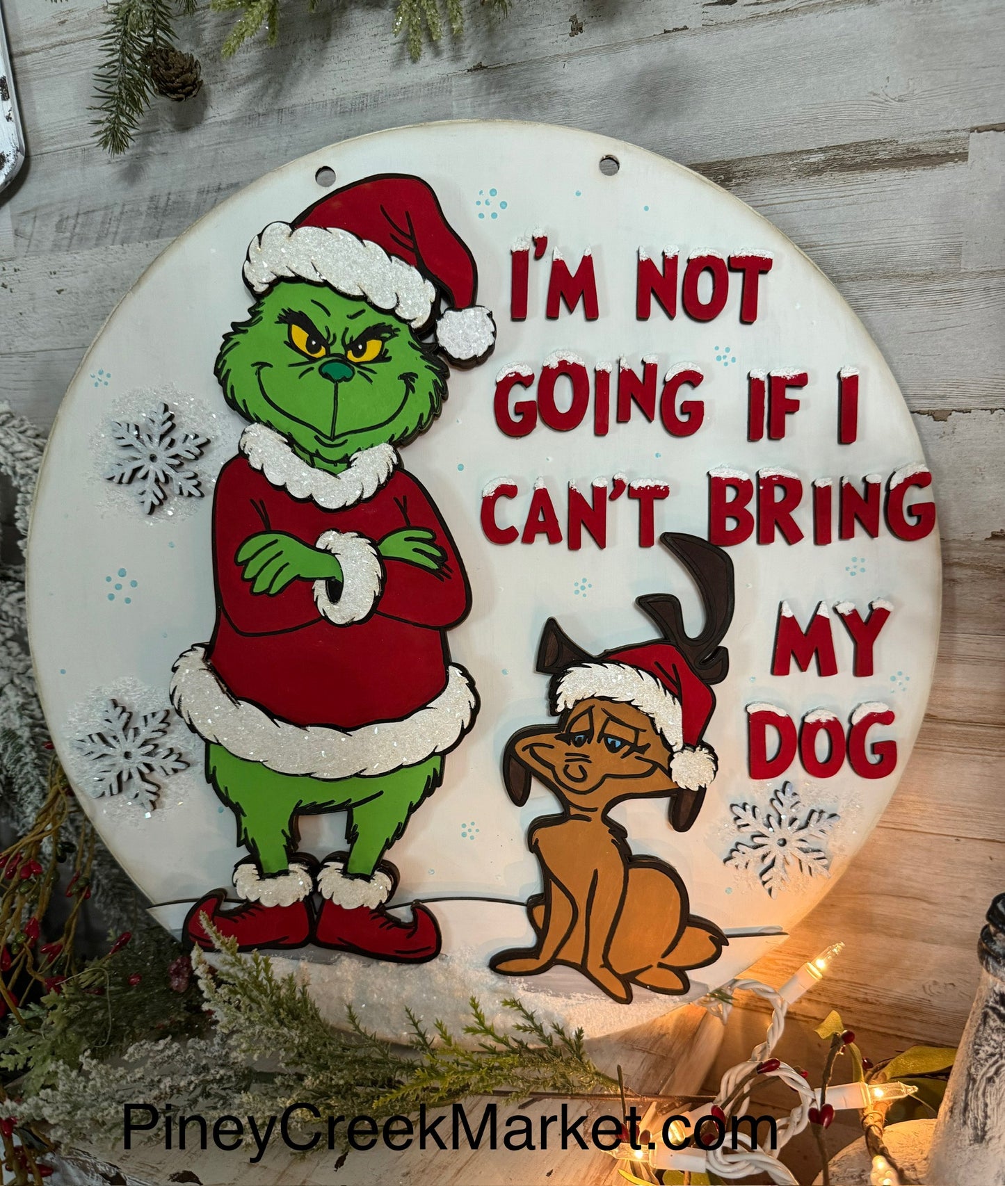 This green guy is not going without his Dog🎄