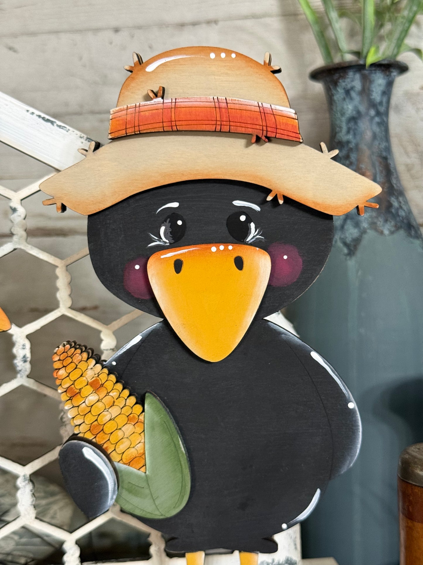 Crow with Corn 🌽