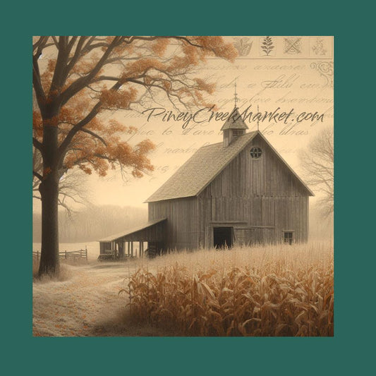 Fall 5 Barn Printable