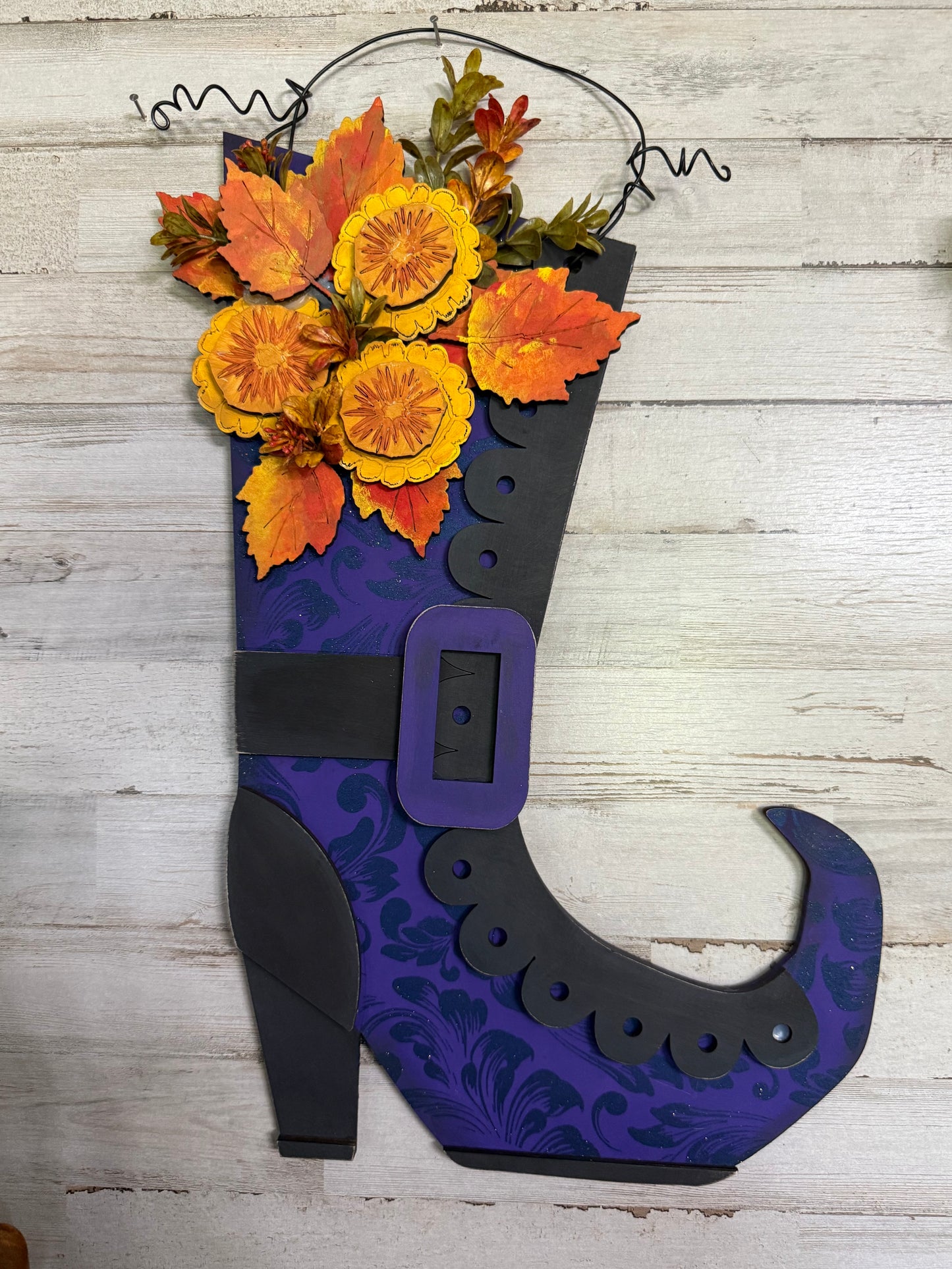 Witch’s Boot Door hanger