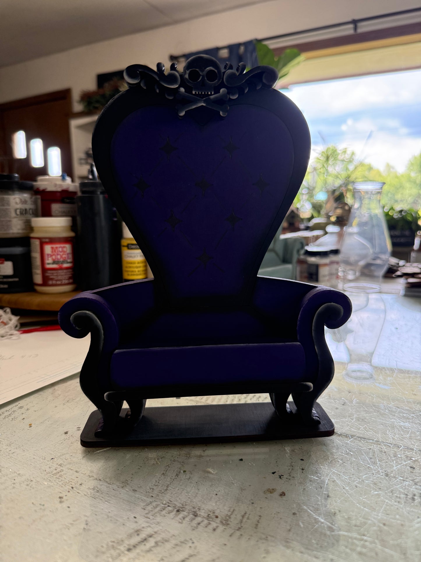 Halloween Sweetie Witch and her Purple Chair