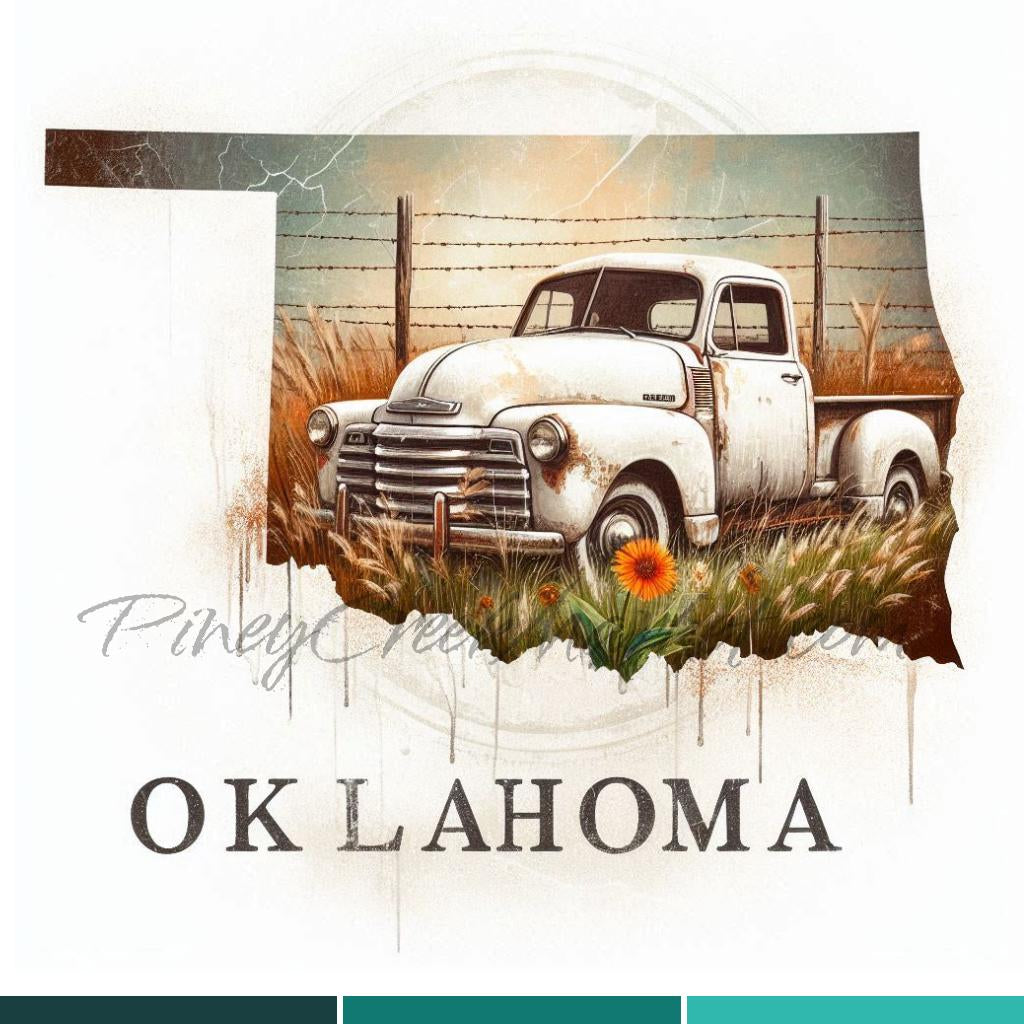 State Oklahoma  #4 Printable Download only