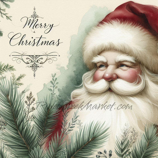 Free SANTA PRINTABLE! Santa #1 Merry Christmas