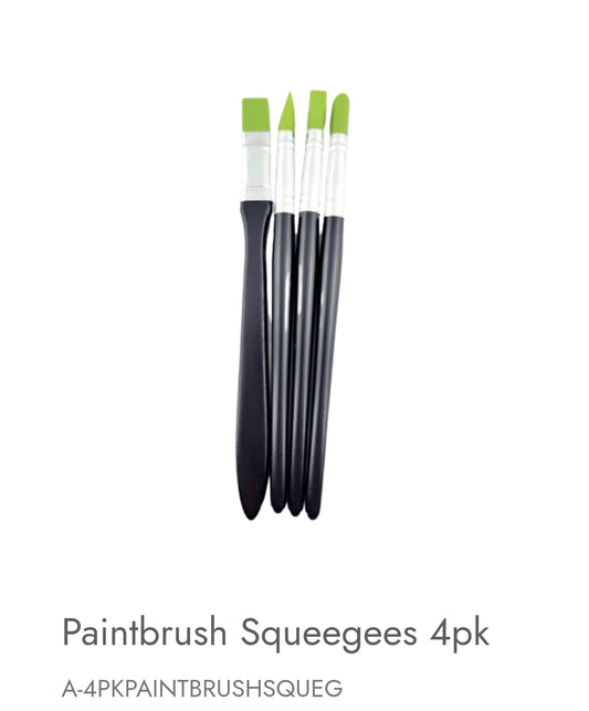 Paintbrush squeegee brushes