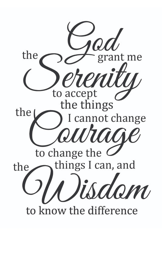 Serenity Prayer Reusable stencil