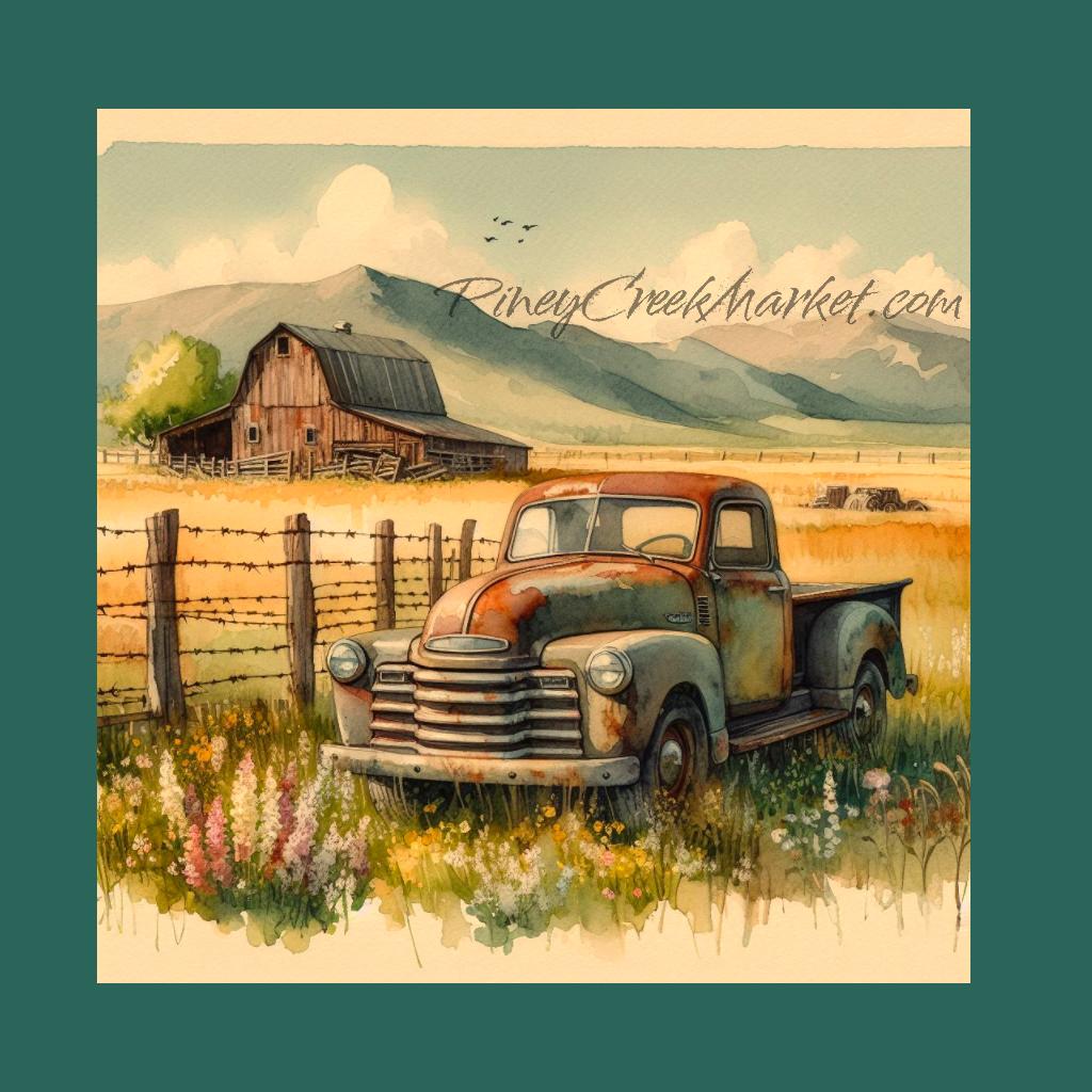 Truck Vintage 2 Printable