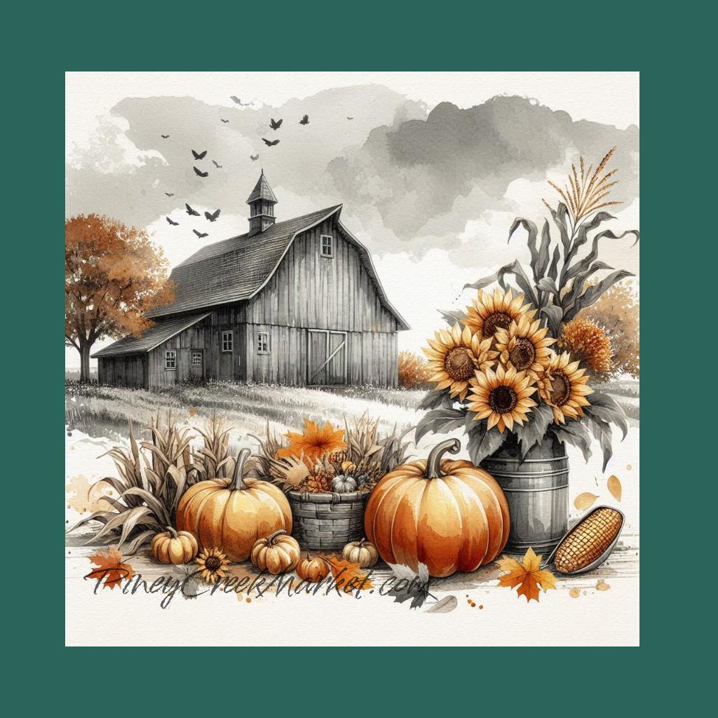 Fall 4 Barn Printable