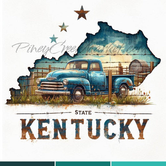 State Kentucky #2  Printable Download only