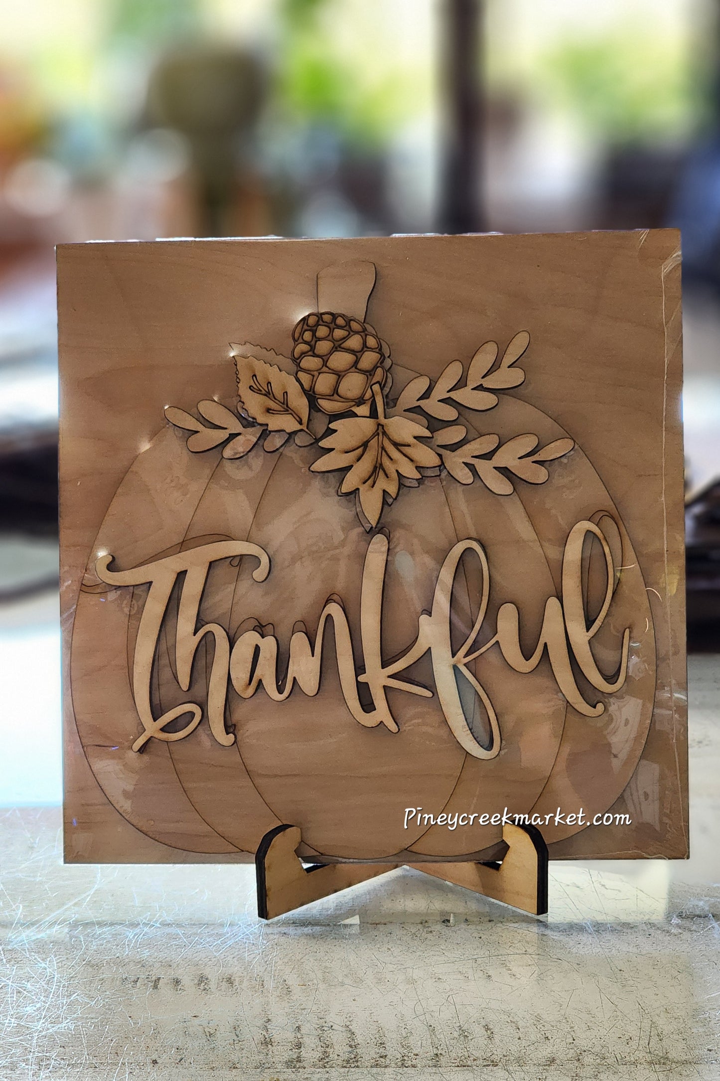 Fall Thankful Pumpkin sign