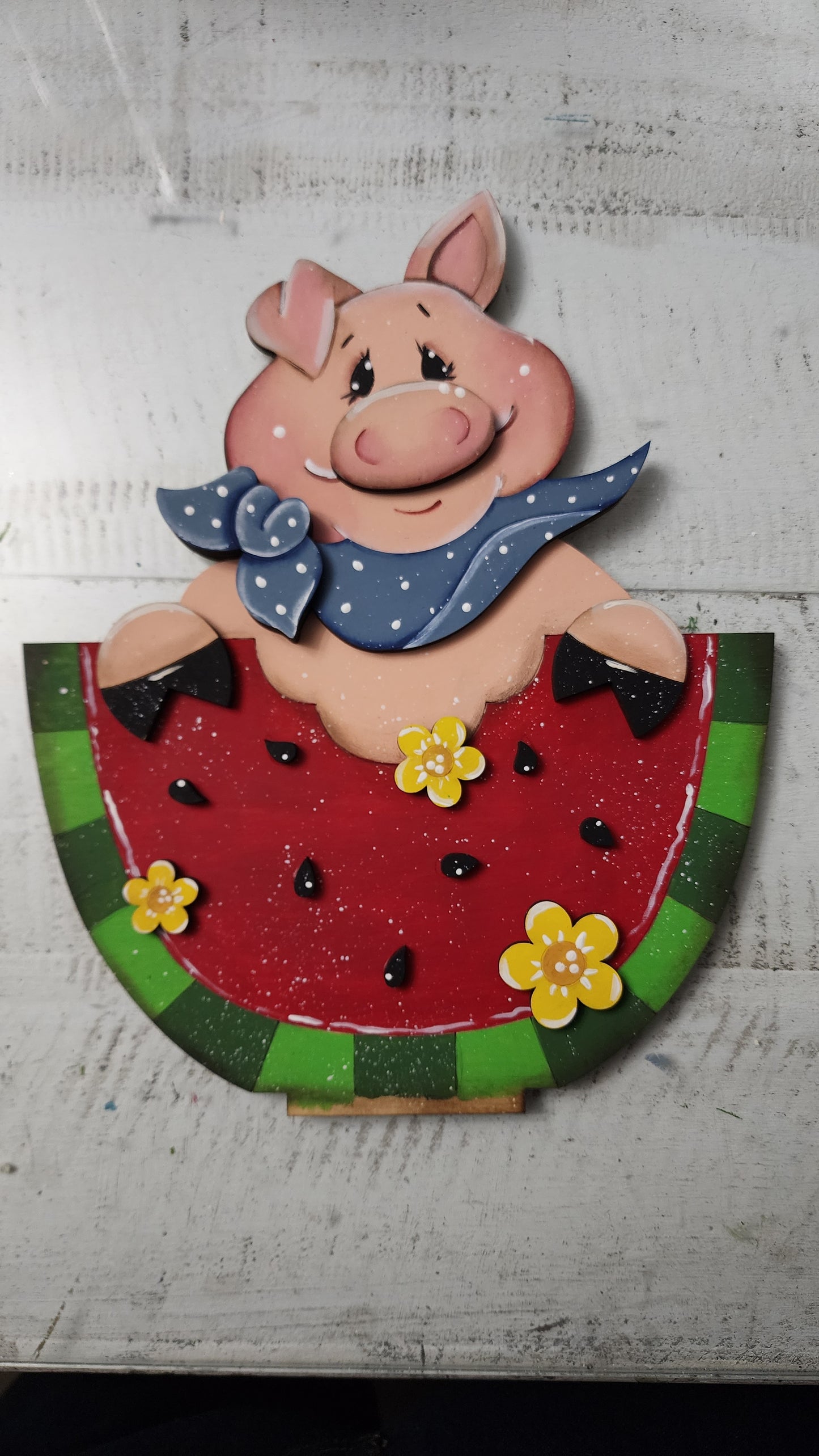 PIG and Watermelon tabletop summer