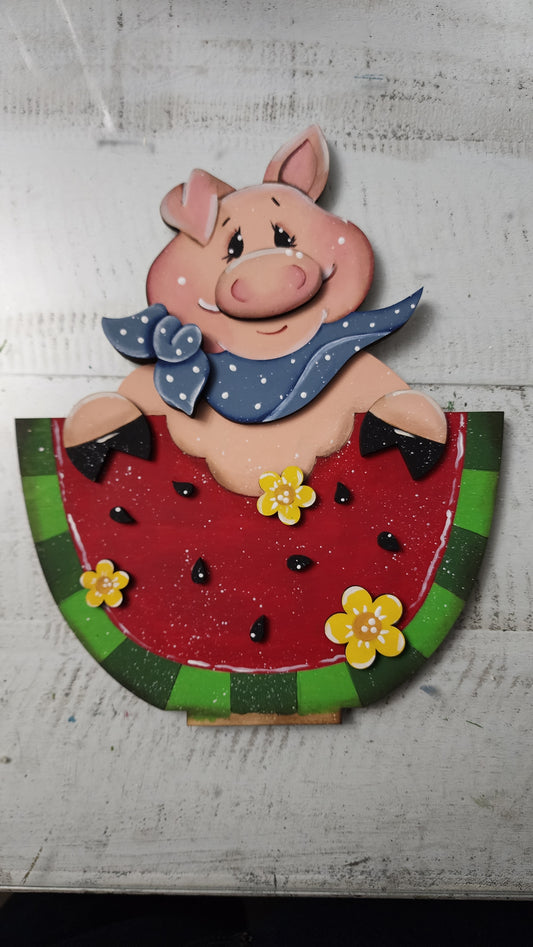 PIG and Watermelon tabletop summer